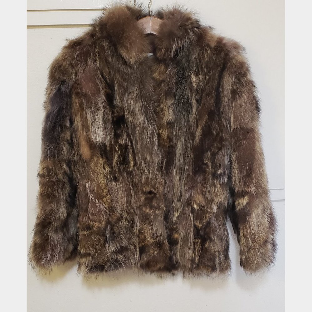 Berman's Raccoon Fur Coat Medium